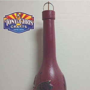 Purple Glass Incense Bottle