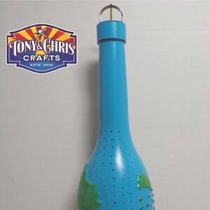 Blue and Green Glass Incense Bottle