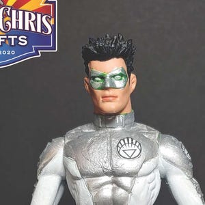 Kyle Rayner - White Lantern - Custom Action Figure with Stand and Lantern