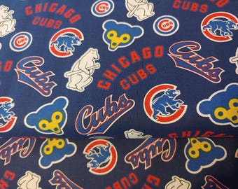 Chicago Cubs 100% cotton MLB fabric