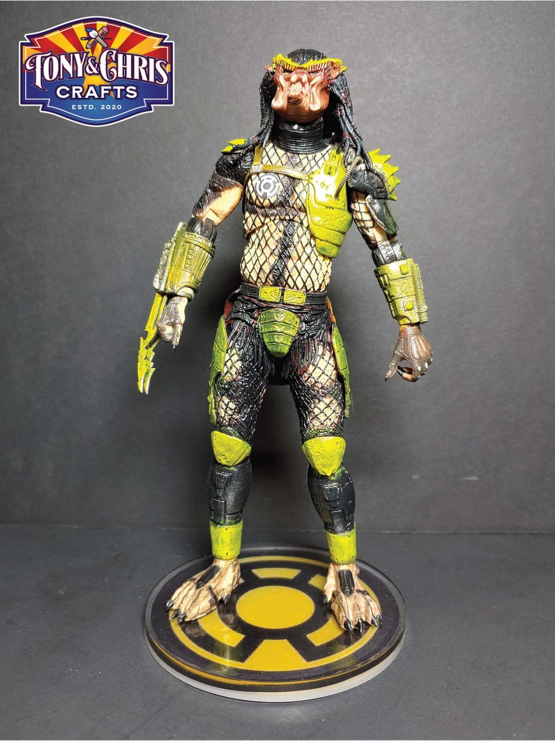 Predator - Sinestro Corps - Custom Action Figure - With Resin Base - Etsy