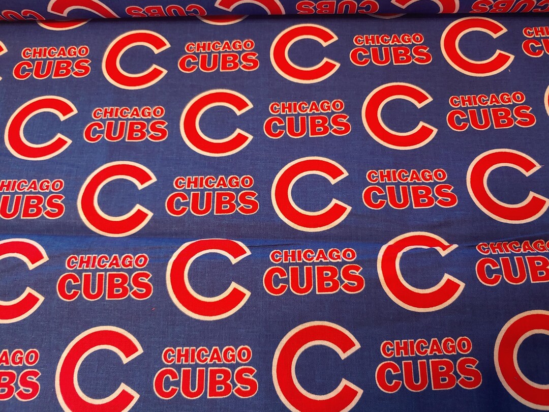 Chicago Cubs 100% Cotton MLB Fabric - Etsy