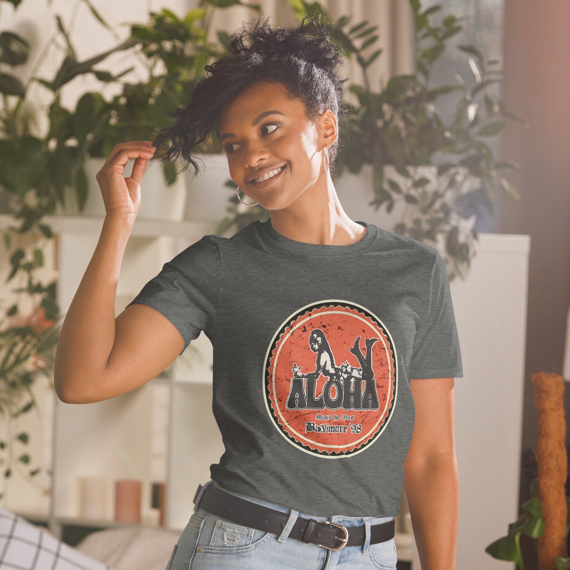 Aloha - Mum's the Word - 1998 Baltimore Coaster style T-Shirt