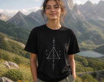 Norse Emblem Runes T-Shirt | Viking Mythology Nordic Warrior Tee