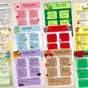 Editable Teacher Newsletter, Teacher Newsletter Template, Newsletter Template Editable, Classroom Newsletter, School Newsletter Template