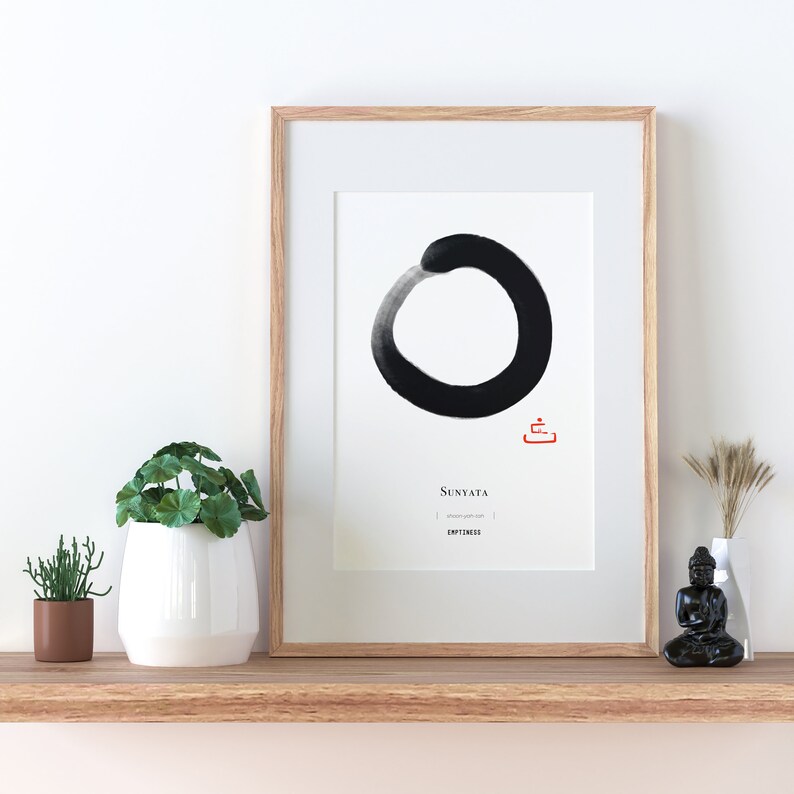Printable Zen Wall Art Zen Enso Poster Enso Brush Digital Etsy