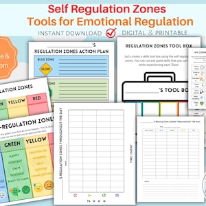 Self Regulation Zones | Emotional Regulation, Kids, Schoolage, Autism ...