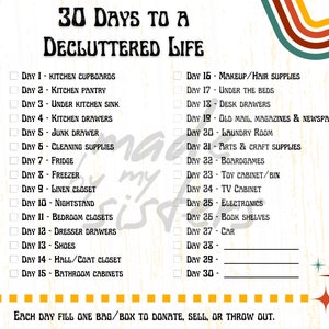 30 Days to a Decluttered Life