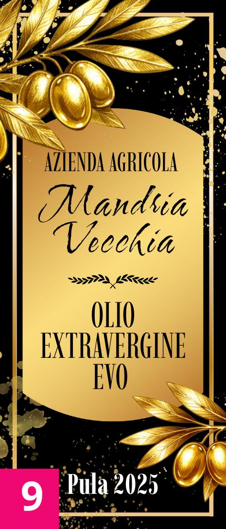 Etichette Adesive Personalizzabili Per Bottiglie Olio D'oliva - 9 Pezzi, Resistenti All'acqua