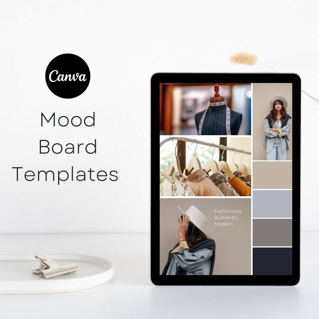 Canva Mood Board Templates Enliven Etsy
