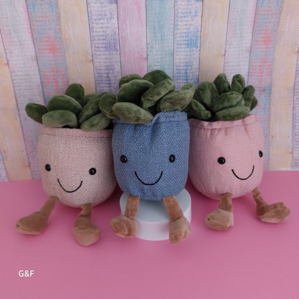 Kawaii Succulent I Plüschtier I Kawaii-Style I niedlich I Geschenk für Kakteenliebhaber