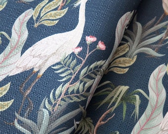 UPHOLSTERY WOVEN Printed Fabric Portland Herons- Home Decor, DIY