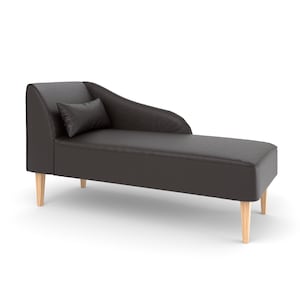 Chaise longue rustica marrone scuro – Divano letto artigianale nei toni caldi della terra