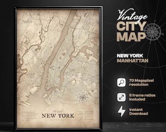 ヴィンテージ NYC マップ - 古い地図 1915 年 ロウアー マンハッタン