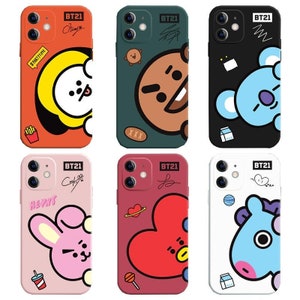 BT21 Official Merchandise for iPhone 14 Plus Case with Card  Holder Mirror Shockproof Protective Thin Slim Hard PC Back Cover Phone Case  6.7 inch : Cell Phones & Accessories