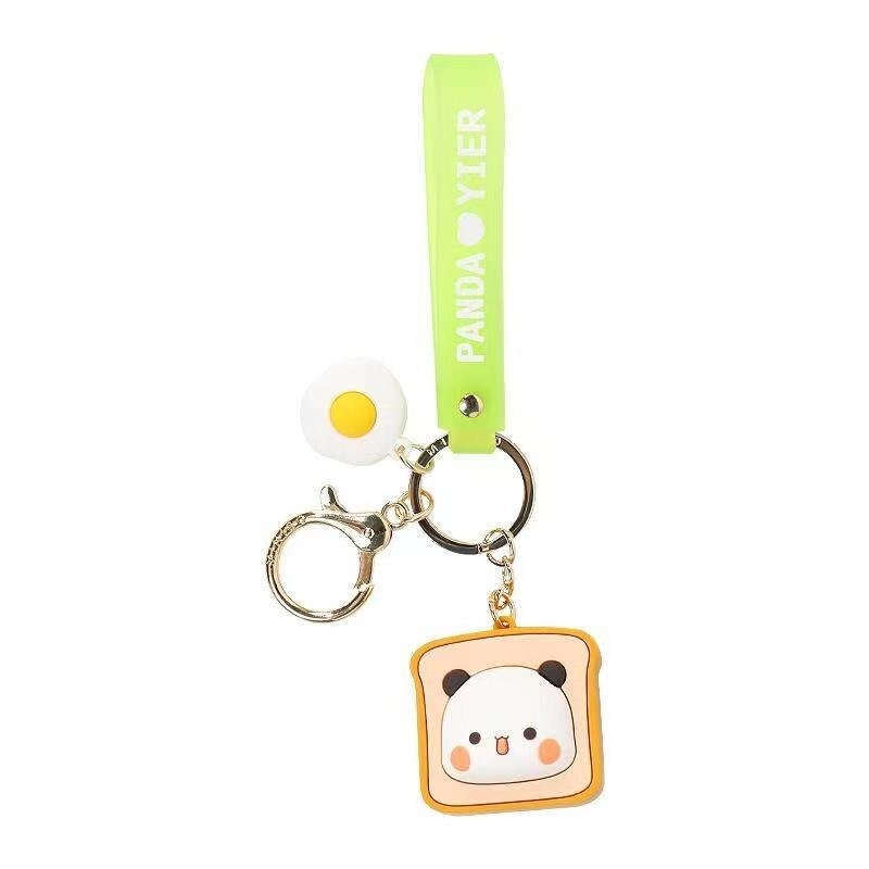 Cute Peach and Goma Cat Keychain Gift Trendy Bubu Dudu Etsy