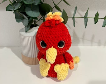 Snuggly Phoenix Plushie- Hand Crocheted!