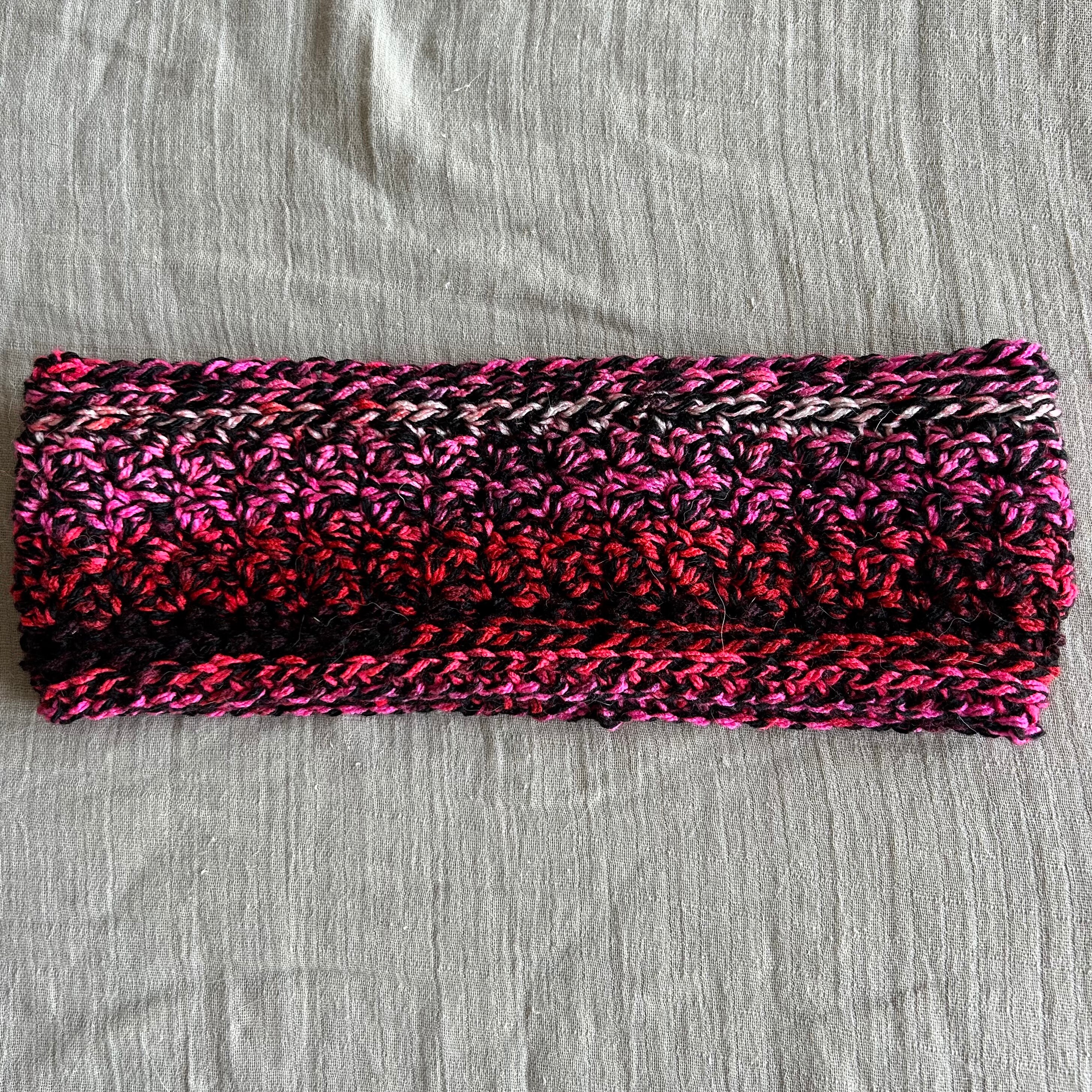 Esti Wide Headband- Multicolor (black, Pink, Red)