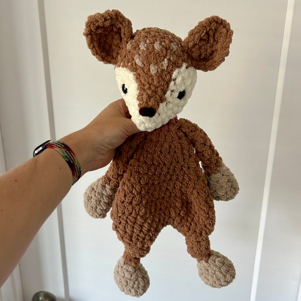 Deer Lovey/Plushie- Hand Crocheted!