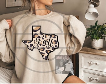 Leopard Texas png, Texas shirt, Texas png, leopard png