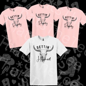Getting hitched // getting howdy bachelorette wedding png
