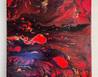 Dipinto acrilico “Velluto Rosso”