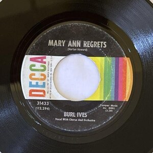 Mary Ann Regrets/How Do You Fall Out Of Love (Vinyl, 7&quot;, 45 RPM, Single, Pinckneyville Pressing, 1962)
