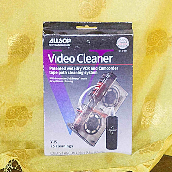Vhs Vcr Tape Cleaner Etsy