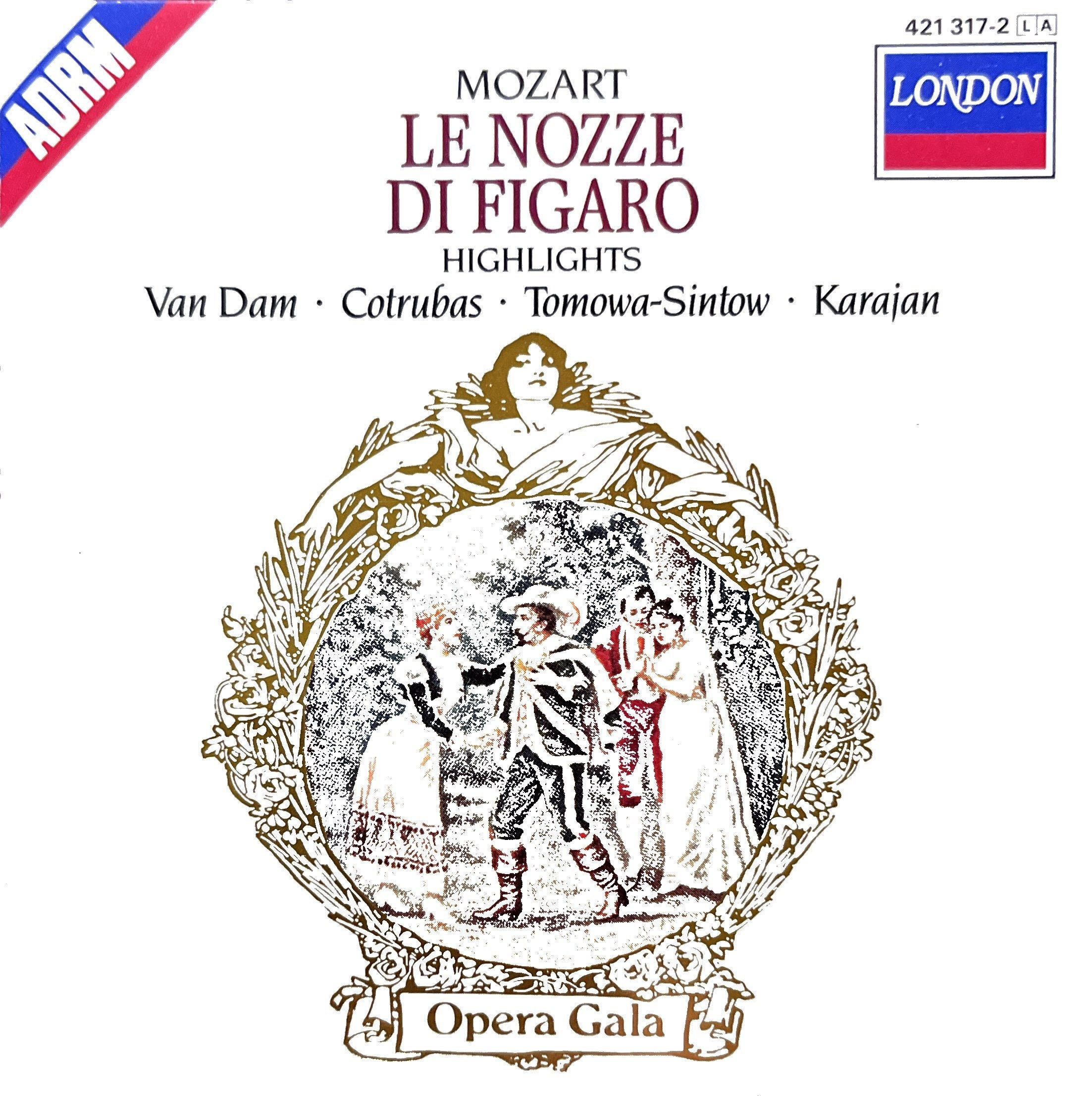Wolfgang Amadeus Mozart • Le Nozze Di Figaro Highlights (CD