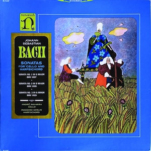 Johann Sebastian Bach Sonatas For &#39;Cello And Harpsichord (Vinyl, LP, Reissue, Stereo, US, 1965)
