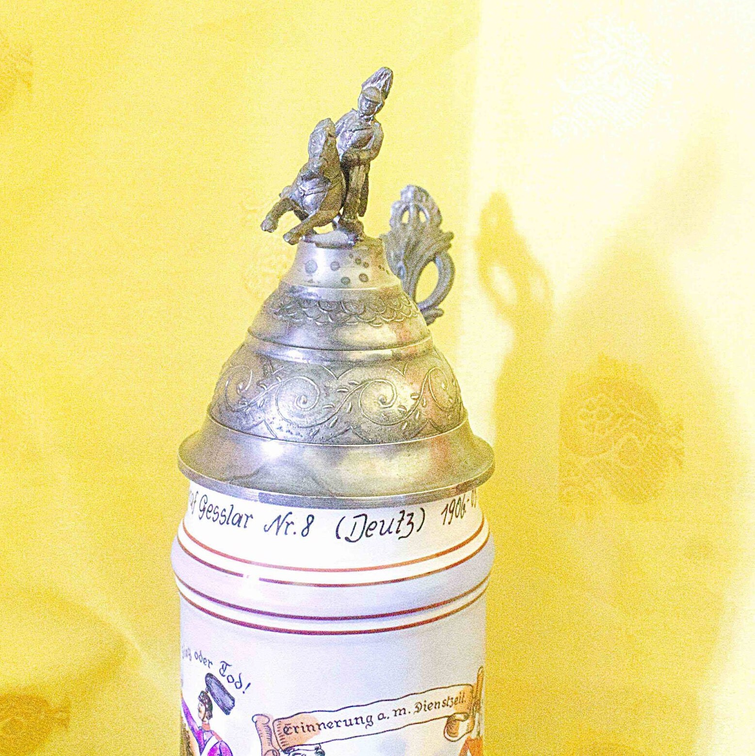 German Drinking Songs And2 Lithophane Regimental Steins Etsy