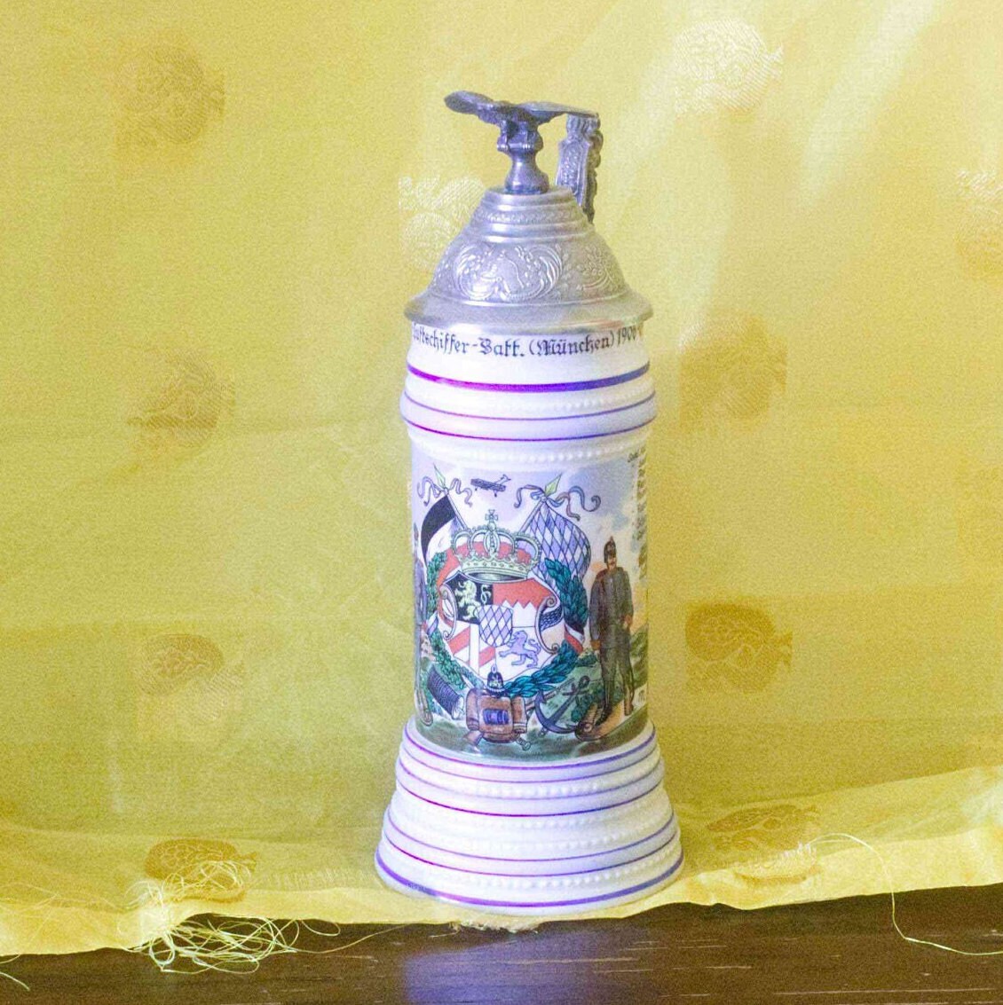 German Drinking Songs And2 Lithophane Regimental Steins Etsy