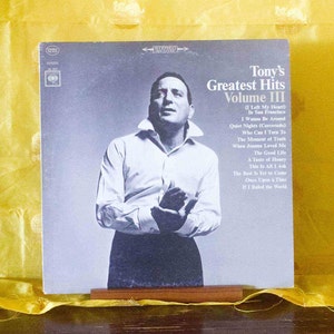 Tony Bennett Tony's Greatest Hits Volume 3 Vinyl 33RPM LP Record