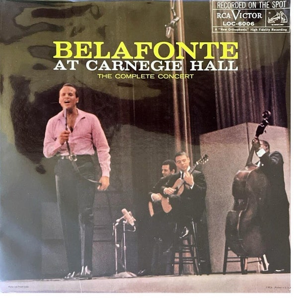 Belafonte At Carnegie Hall (The Complete Concert) (1 of 4 Record Missing: READ DESCRIPTION)