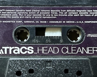 Audio Magnetics Corp. TRACS Head Cleaner Audio Cassette