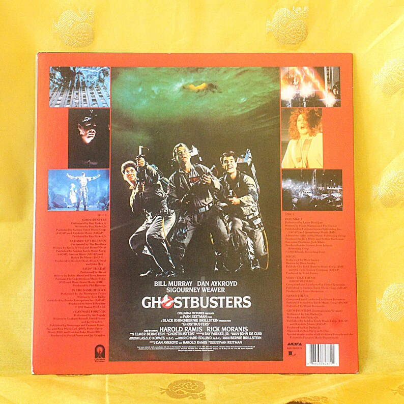 Ghostbusters original Soundtrack 1984 2014 Reissue LP Etsy