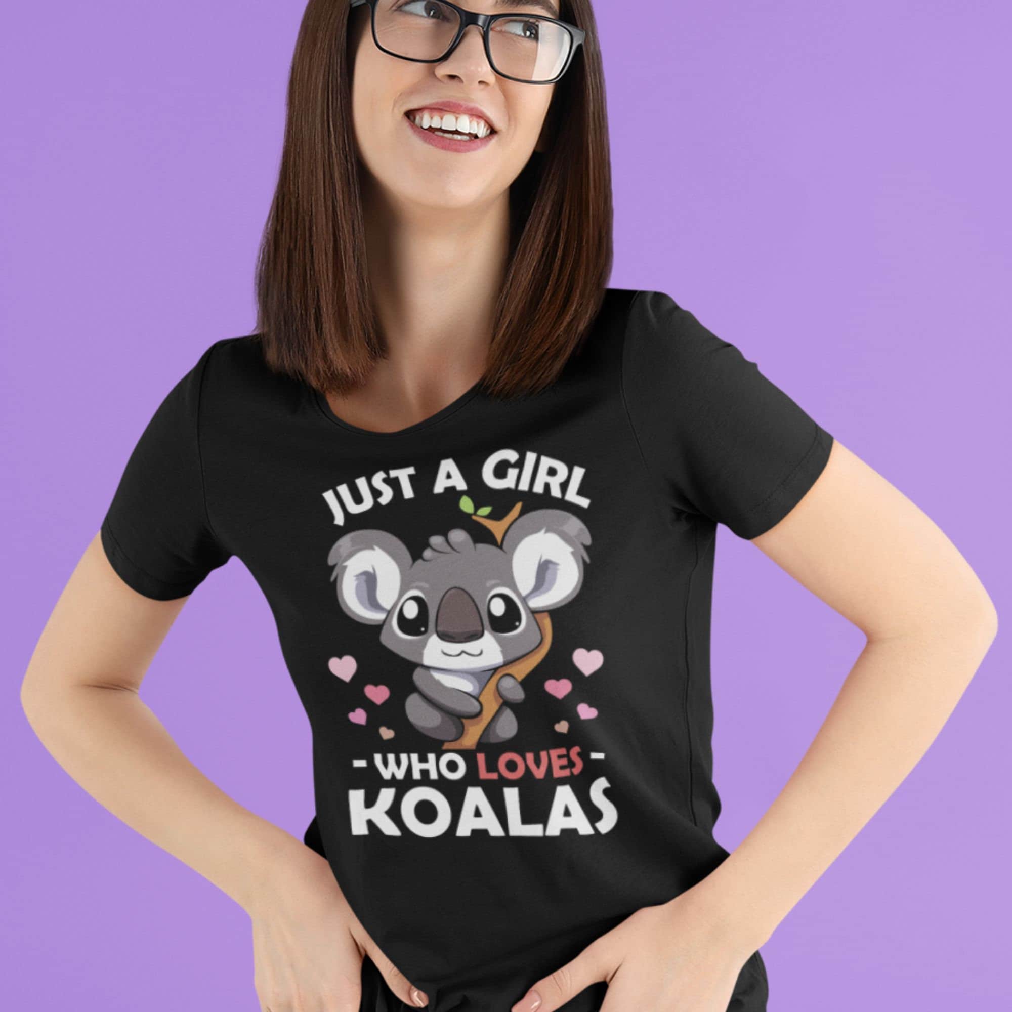 T-shirt 'Just A Girl Who Loves Koalas' - Funny - Homme/Femme