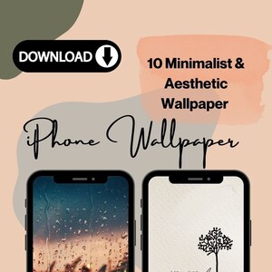 iPhone Wallpaper Bundle; iOS Home screen; Aesthetic Wallpaper; Minimalist Wallpaper; Motivational Quotes; Inspirational ; Digital Download