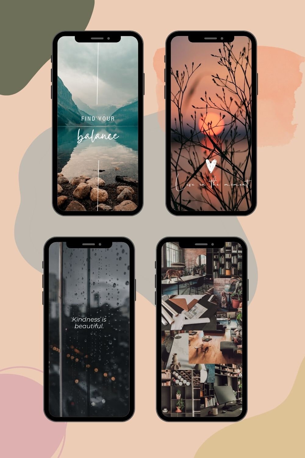 IPhone Wallpaper Bundle; Ios Home Screen; Aesthetic Wallpaper