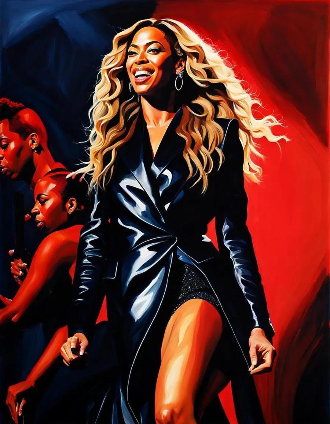 Beyonce Abstract Art PNG Instant Download to Make Pictures, Posters, T ...
