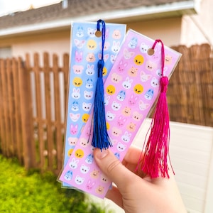 Skzoo Bookmarks with Tassel Pink and Blue SKZ Wolfchan Bbokari Jiniret PuppyM FoxINy Quokka Dwaekki Leebit