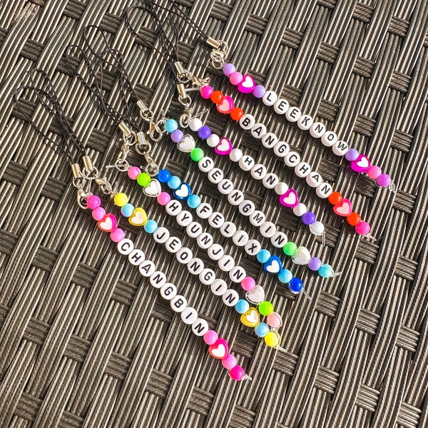 SKZ Phone Charms Beaded Phone Accessories Kpop