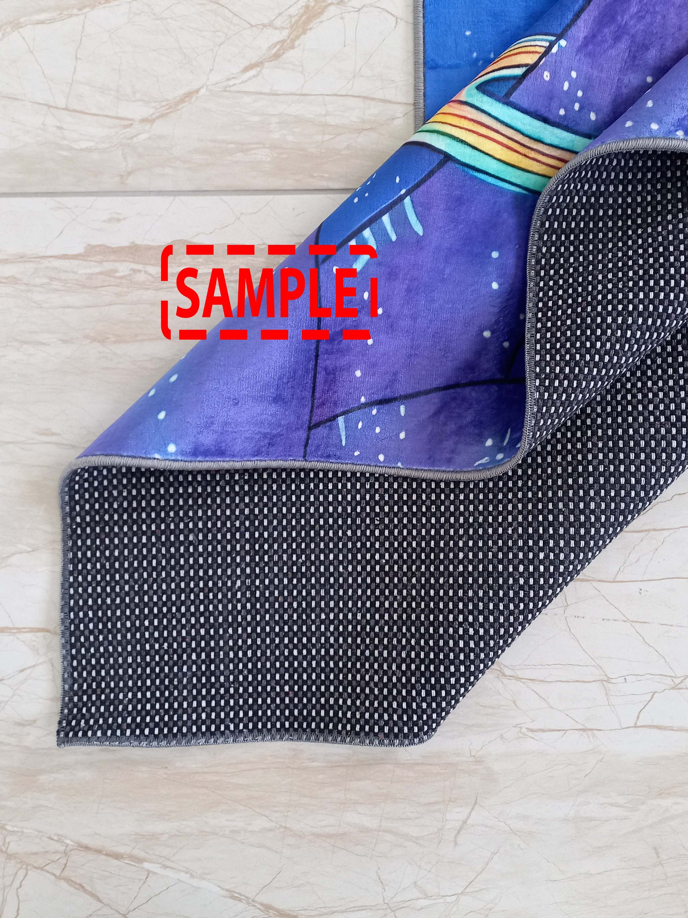 Coyote Rug, Neon Rug, Animal Themed Rug, Neon Art, Laser Rug, Gaming ...