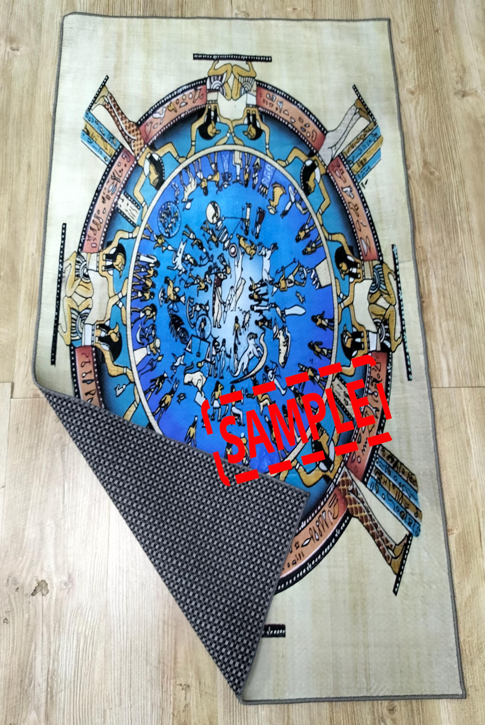 Astrological Rug Ancient Egyptian Zodiac Calender Rug,fantastic Rug,astrology Rug,zodiac ...