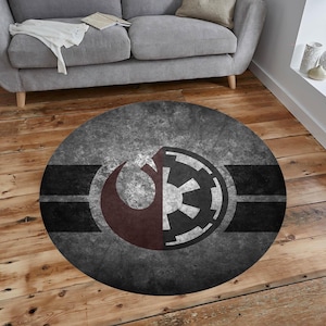 Starwars-tapijt, tapijt laserzwaard, tapijt Starwars-patroon, rond tapijt, sciencefiction, decoratief tapijt, abstract tapijt, coole tapijten, bedrukt tapijt