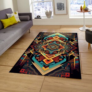 Moroccan Style Rug, Zig-Zag Rug, Saloon Rug, Living Room Rug, Modern Rug, Custom Rug, Cool Rug, Floor Rug, Minimalist Rug, Digital Rug