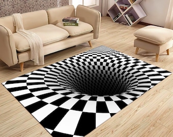 Vortex Rug,3D Vortex Rug,illusion Rug,Vortex Gift Rug,Vortex Trick Round Rug, Living Room Rug,Fan Carpet,Area Rug,Non Slip Rug