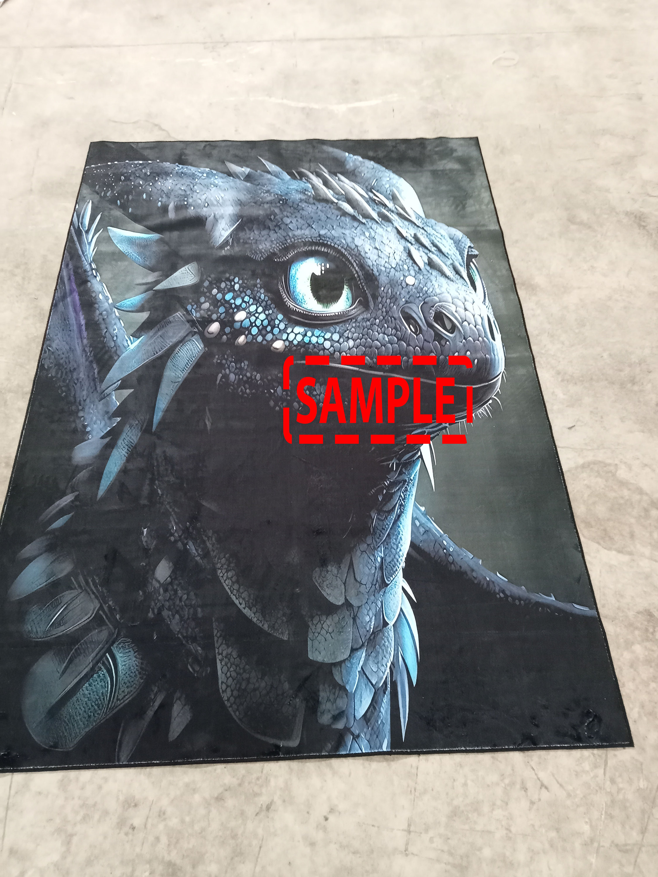 Dragon Rug Irl Night Fury Rug, Dragon Rug, Legend Rug, Mythological Rug, Gift for Him ...
