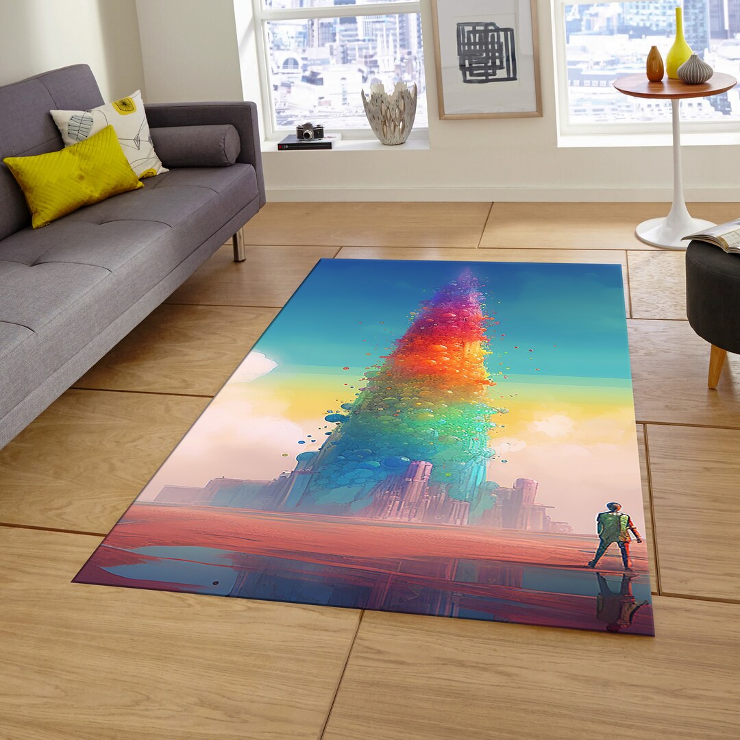 Magical Tower Rug, Rugs of Bubbles, Rug for Kids, Home Decor Rug ...