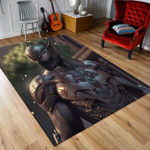 Spider, Spider Rug, Kids Room Rug, Boy Room Rug, Patterned Rug, Gift For Him, Non Slip Rug, Themed Rug, Area Rugs, Digital Rug